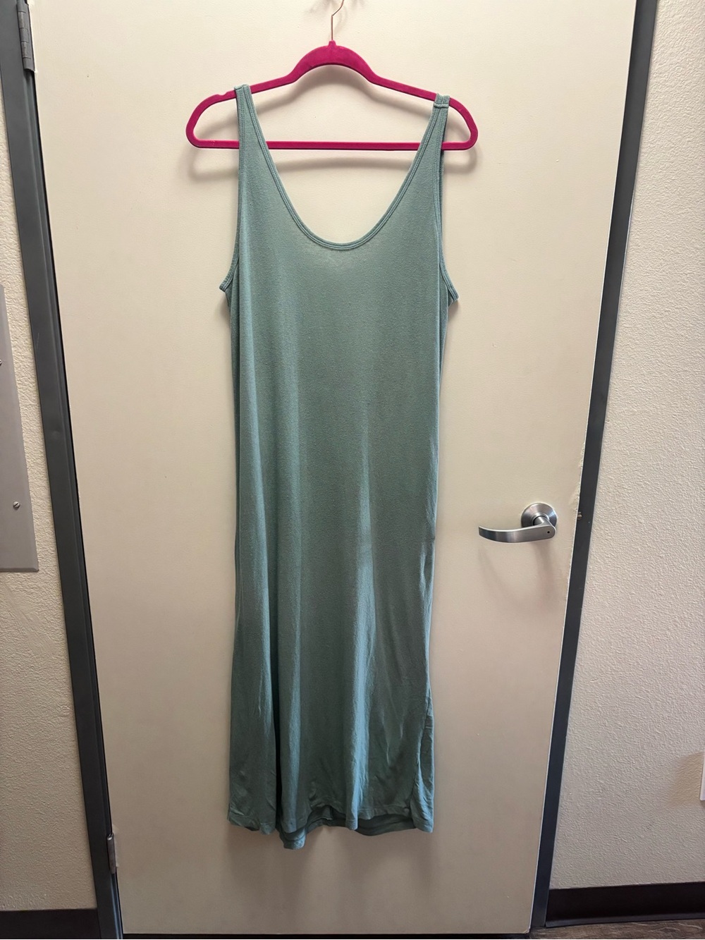 FP Beach Sage Green Tank Midi Dress